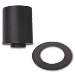 Va Ccr1108 8 Ventis Class A All Fuel Chimney Painted Black 11 Tall Round Ceiling Support
